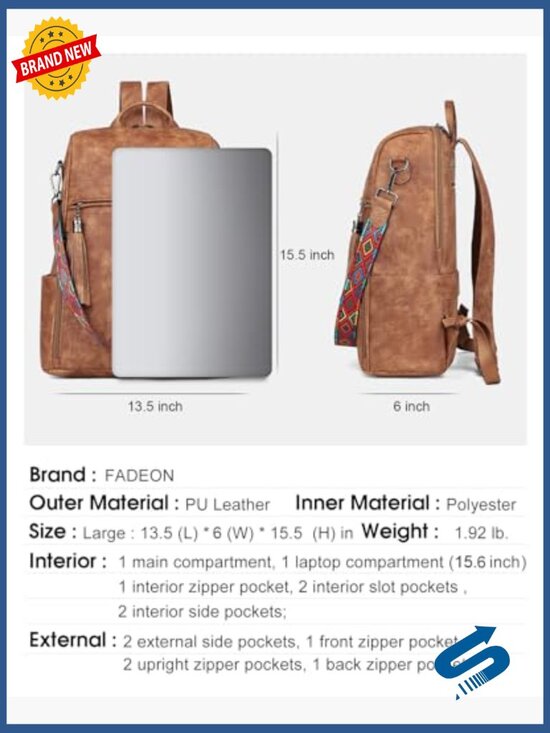Vegan Leather 15.6\